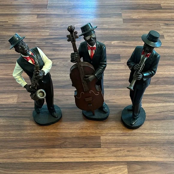 Vintage | Art | Vtg 8s Set Of 3 Jazz Band Figurines | Poshmark